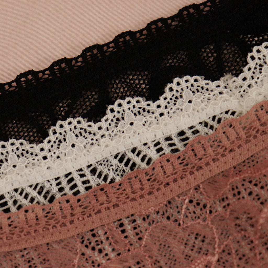 Paquete de 3 Bikini con encaje de lenceria Sexybox de mujer Mod. 13154