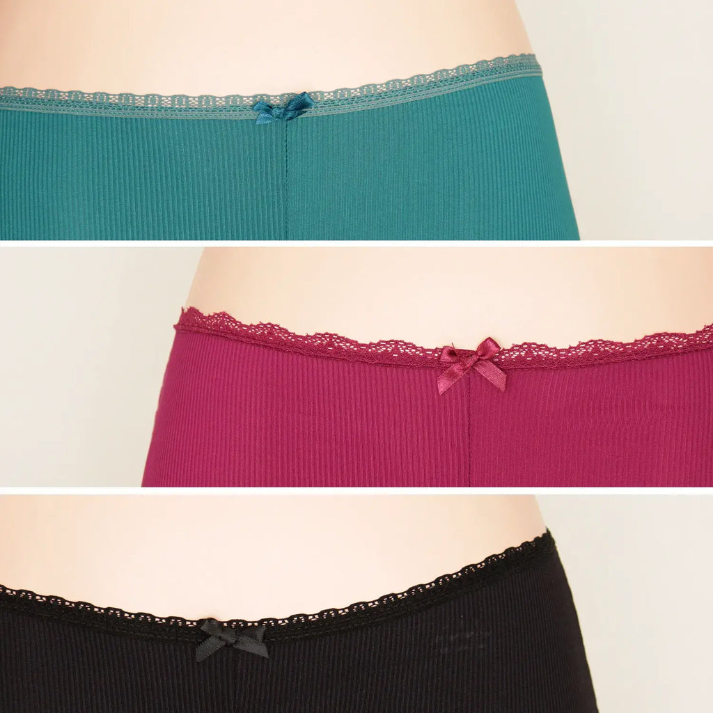 Paquete De 3 Bóxer Con Encaje Sexybox De Mujer Mod. 14598