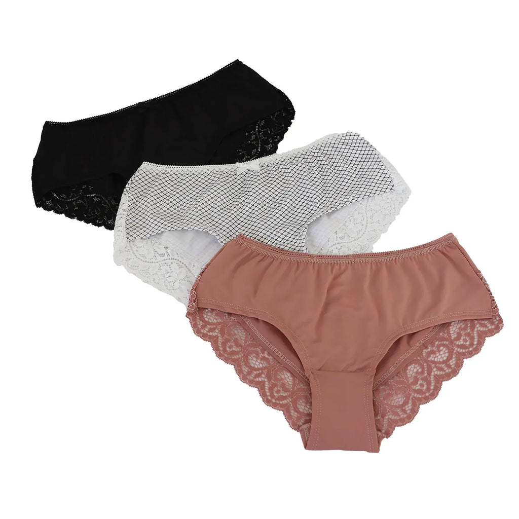 Paquete De 3 Panty Bikini Juvenil Sexybox Mod. 16033