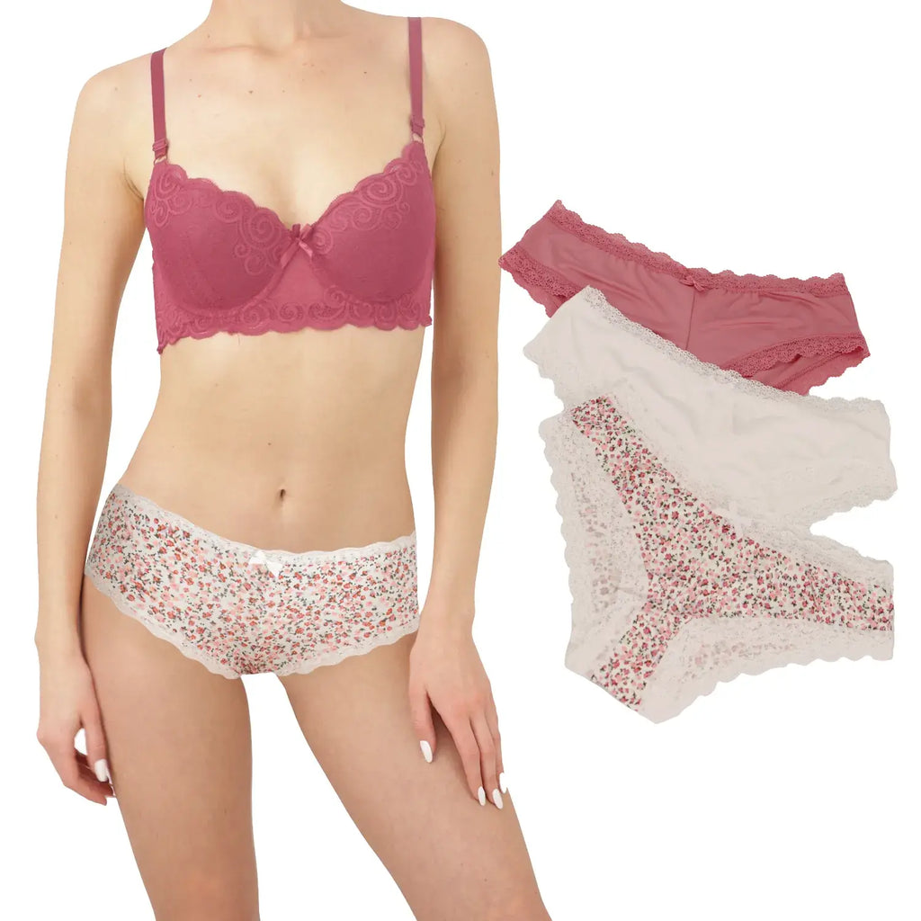 Paquete 3 Calzones Tipo Bikini Sexybox Mod. 135