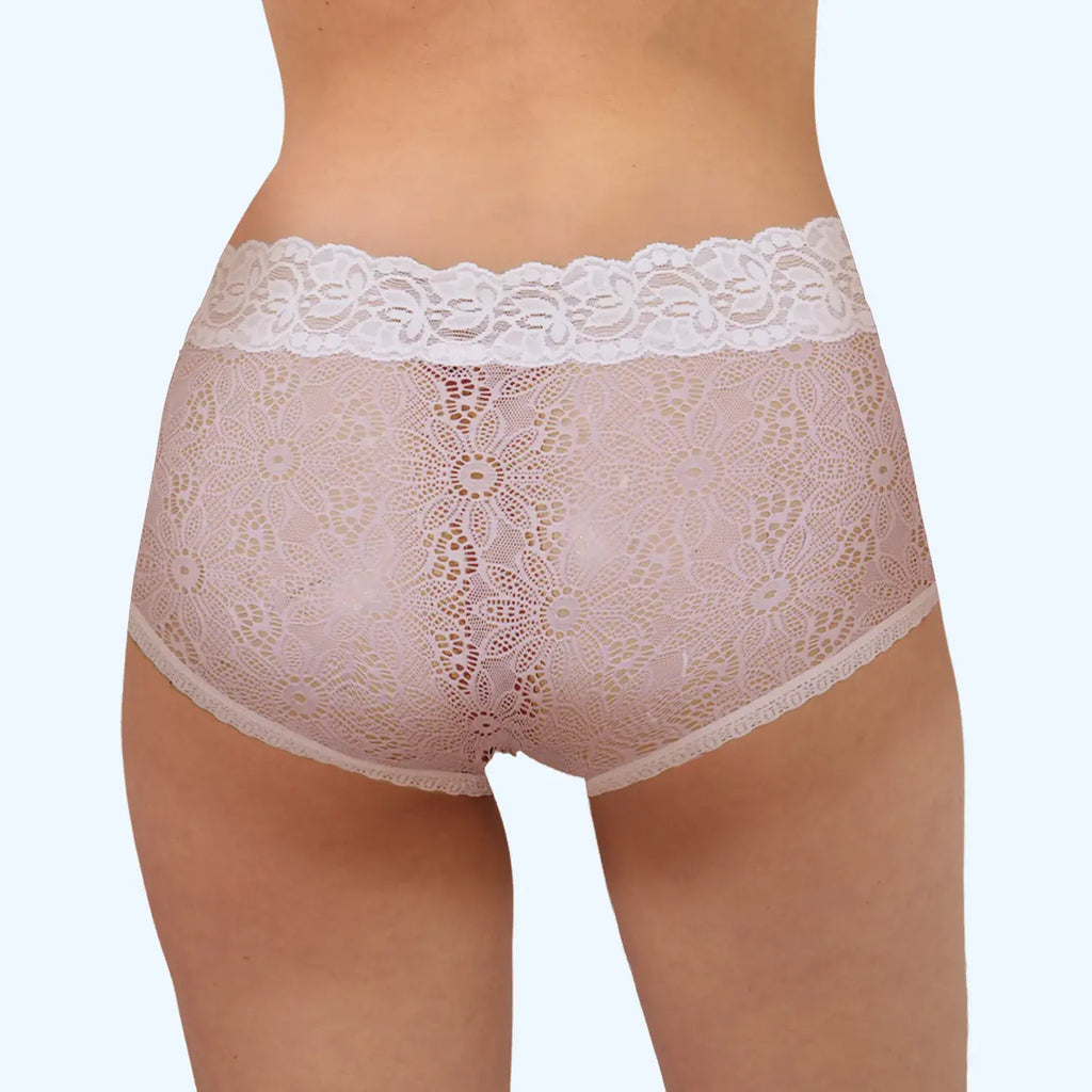 Paquete De 3 Panty Tipo Boxer De Encaje Colores Mod. 21215