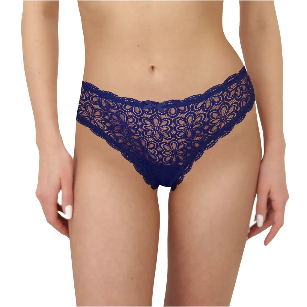 Paquete De Tanga Lencería Sexy De Encaje Sexybox Mod. 16639