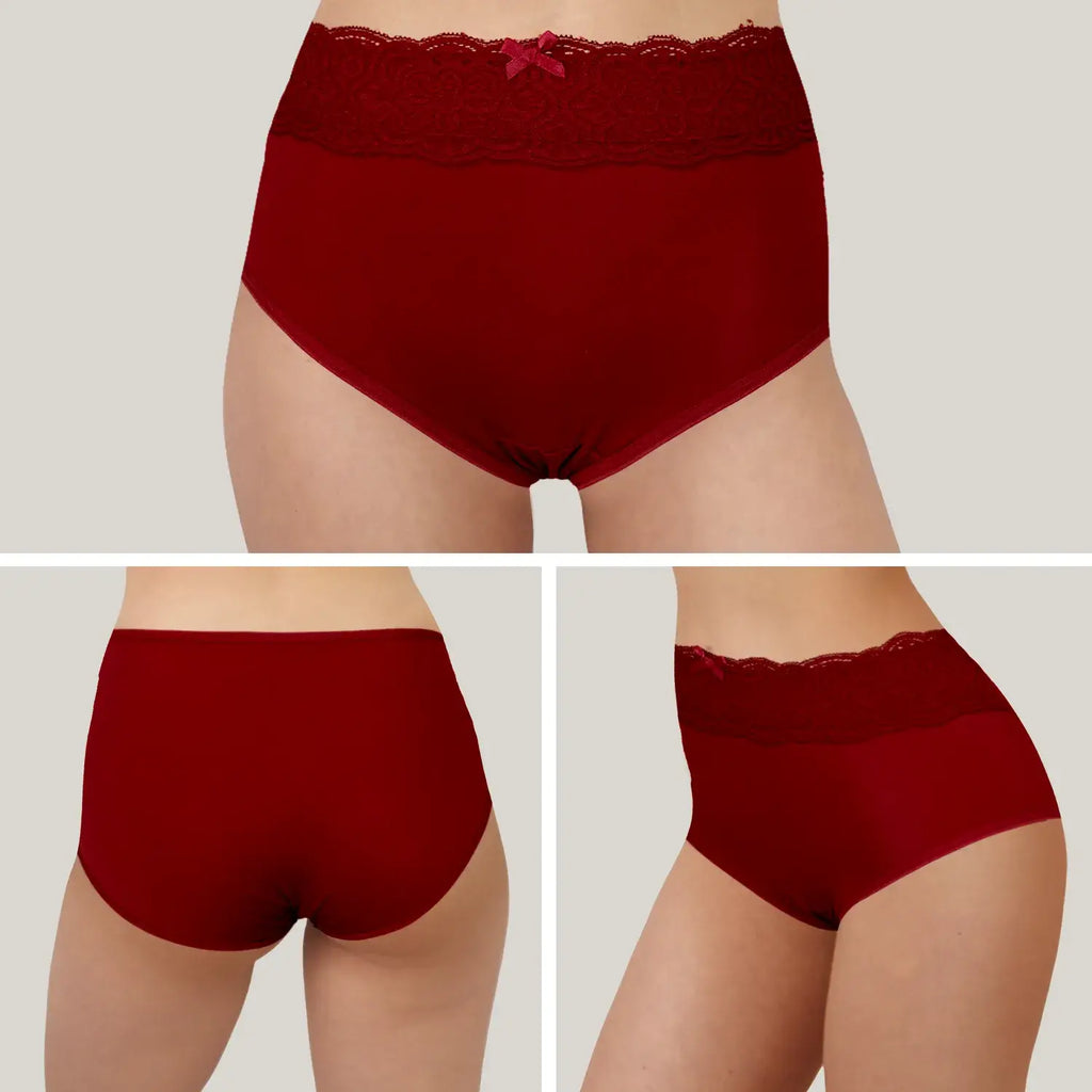 Calzones De Mujer Sexybox Con Encaje 3 Piezas Mod. 196