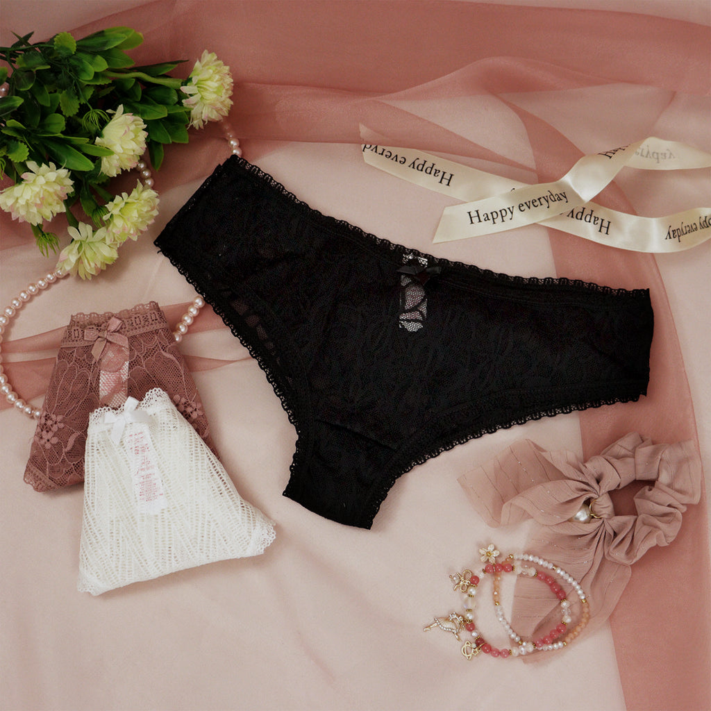 Paquete de 3 Bikini con encaje de lenceria Sexybox de mujer Mod. 13154