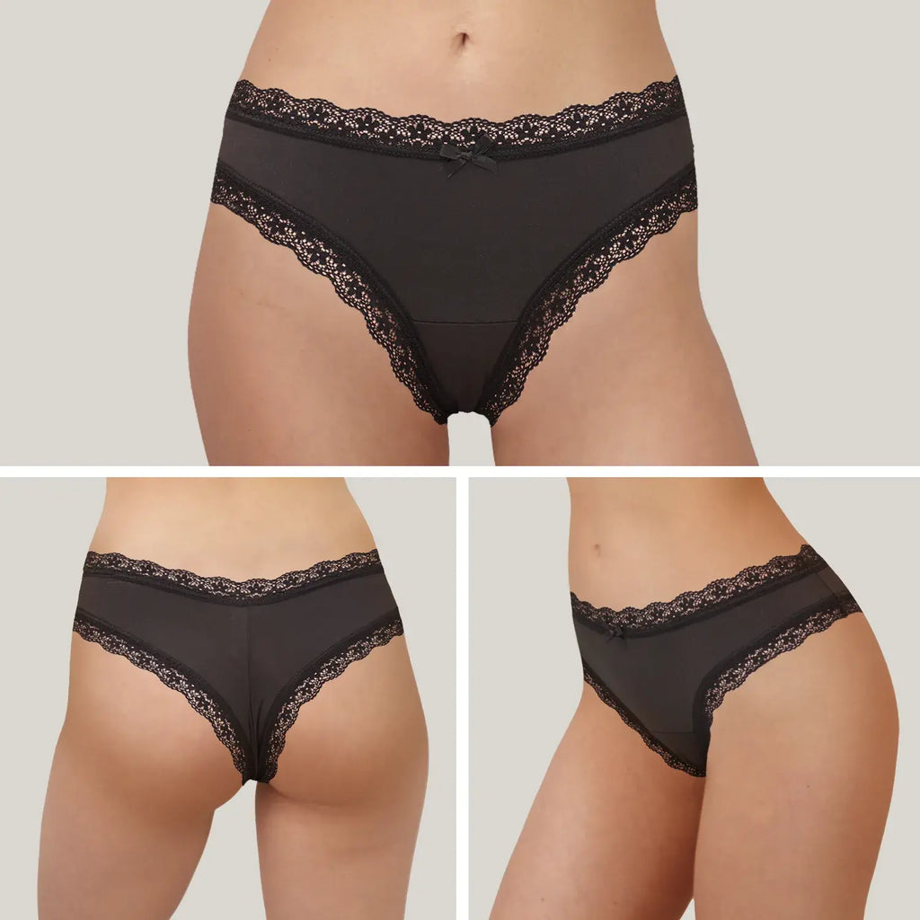 Set De 3 Tangas Con Bordes De Encaje Sexybox Mod. 16650