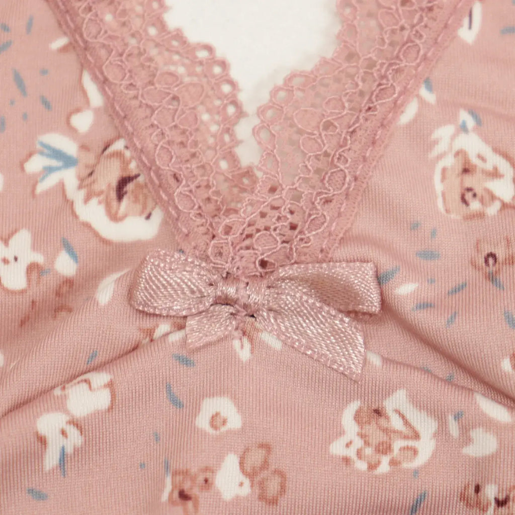 Pijama Camisón Bata C/encaje Para Mujer Sexybox Mod. 16203