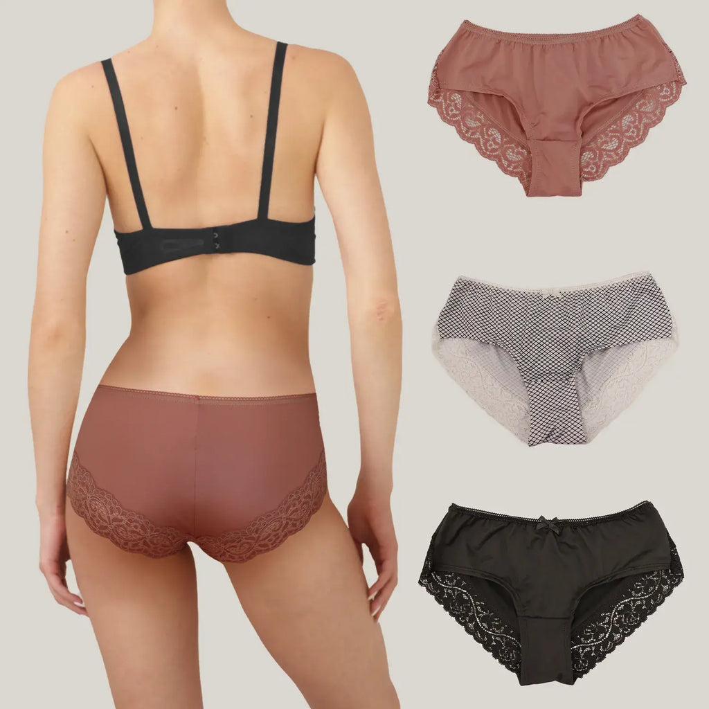 Paquete De 3 Panty Bikini Juvenil Sexybox Mod. 16033