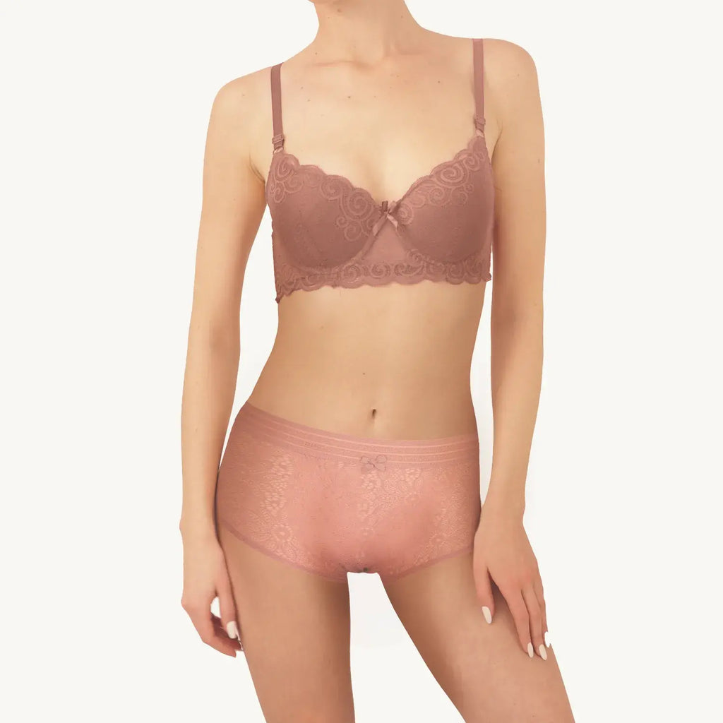 Set De 3 Pantaleta Tipo Boxer De Encaje Sexybox Mod. 21669