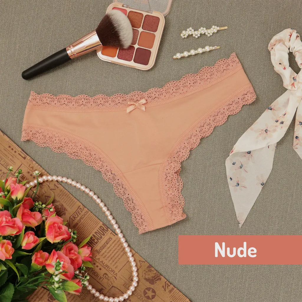 Set De 3 Tangas Con Bordes De Encaje Sexybox Mod. 16650