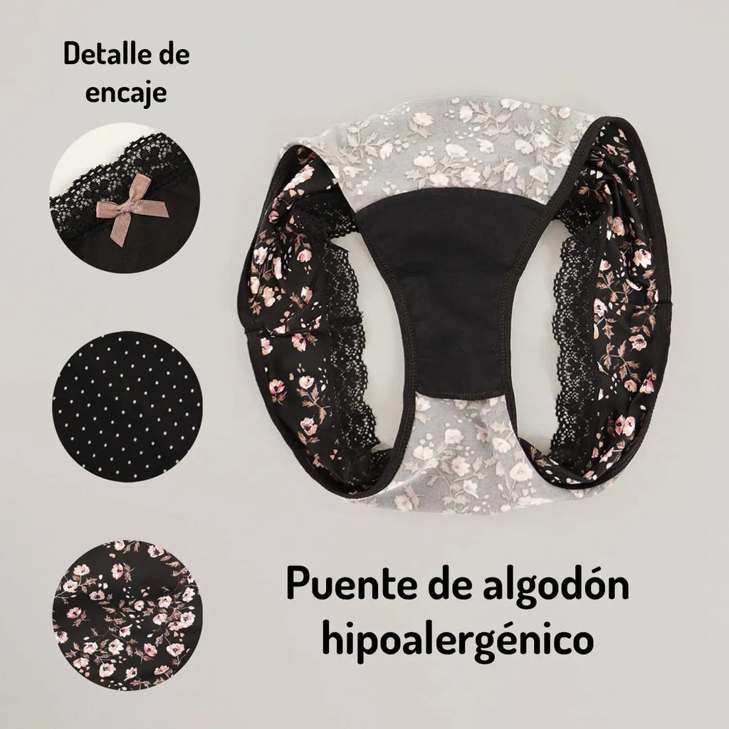 Paquete De 3 Tangas Cintura Media Sexybox Mod. 16219