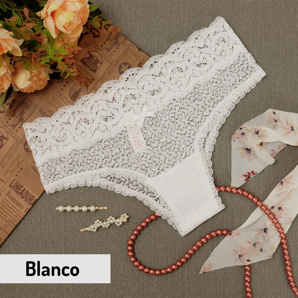 Paquete 3 Bragas Bikini De Encaje Suave Sexybox Mod. 16028