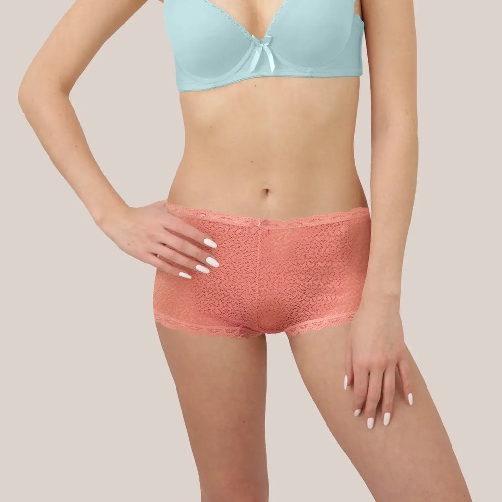 Pack 5 Pantaletas De Encaje Boxer Sexybox Mod. 16620