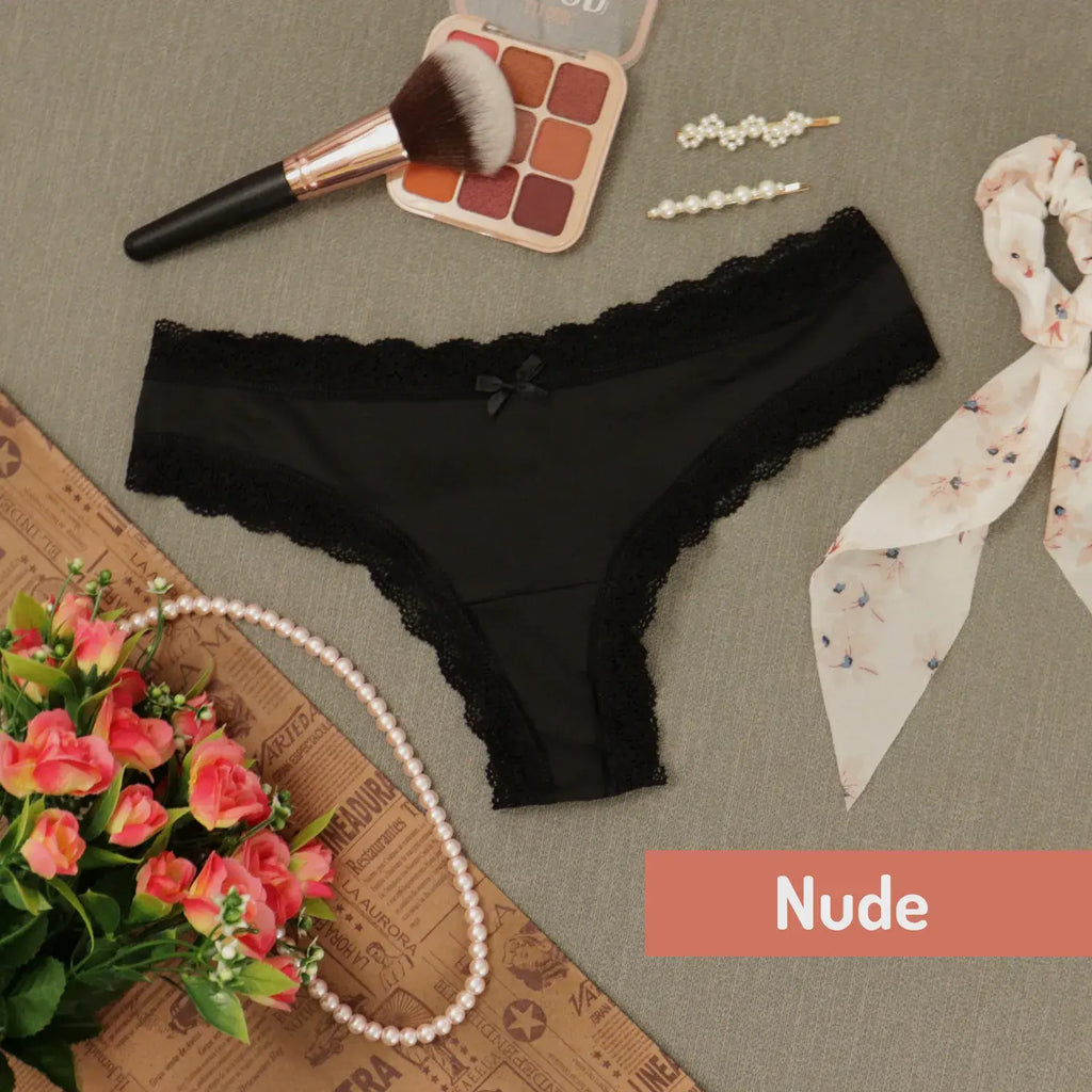 Set De 3 Tangas Con Bordes De Encaje Sexybox Mod. 16650