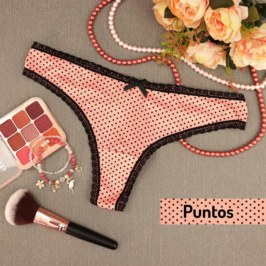 Paquete 3 Tangas Con Encaje Delgado Sexybox Mod. 16616