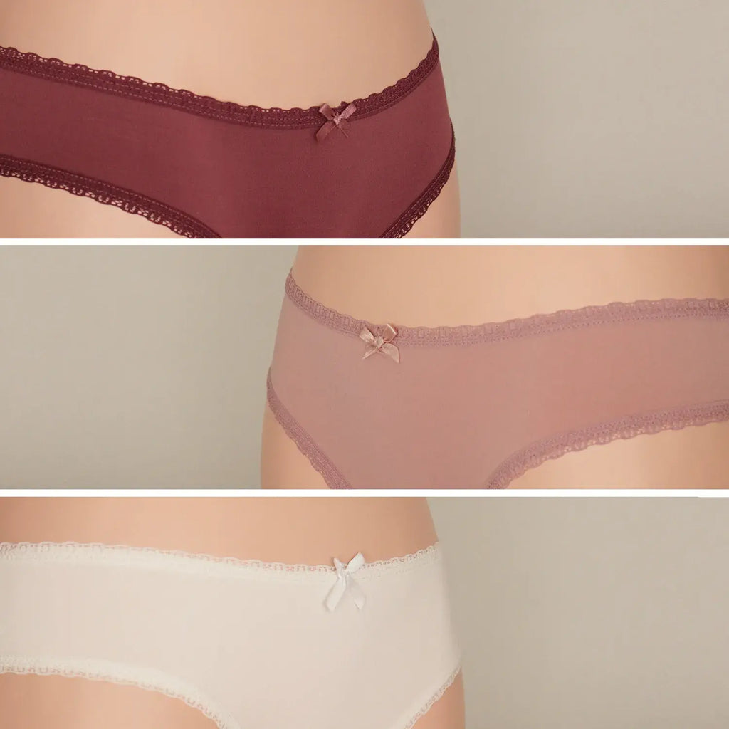 Set De 3 Calzones Bikini Básicos Sexybox Mod. 16613