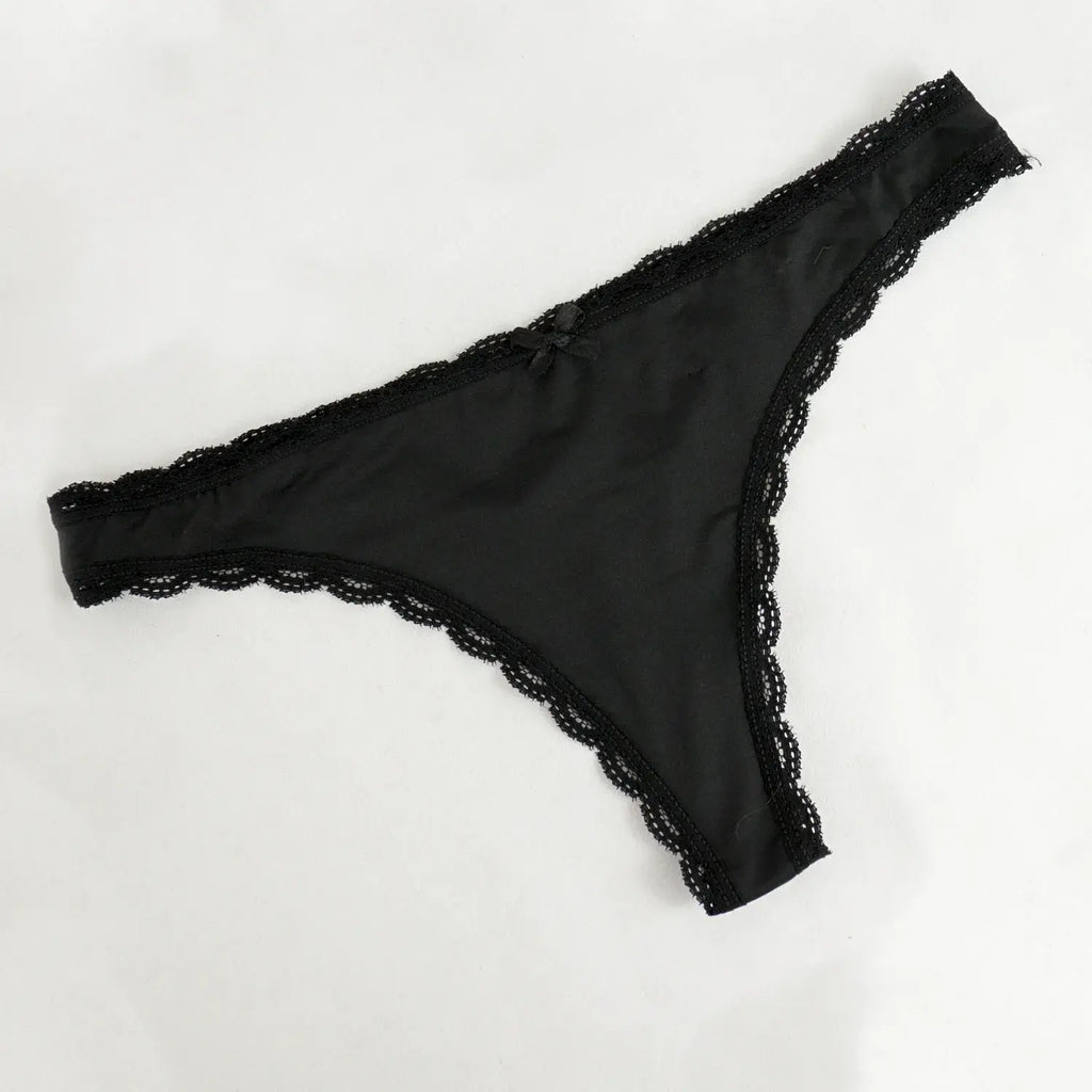 Paquete de 3 bragas tanga xon encaje SexyBox Mod. 16632