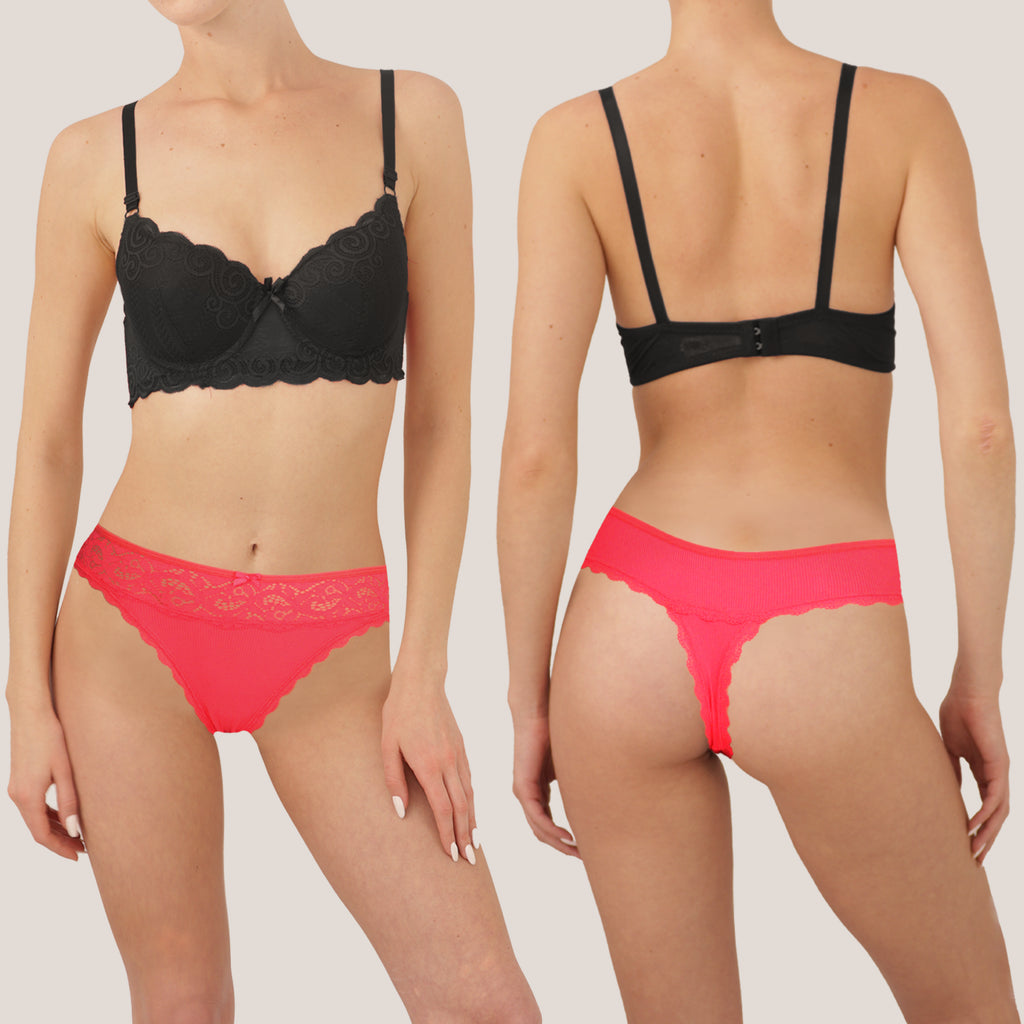 Paquete 3 Tangas Elasticas Colores Varios Sexybox Mod. 16031