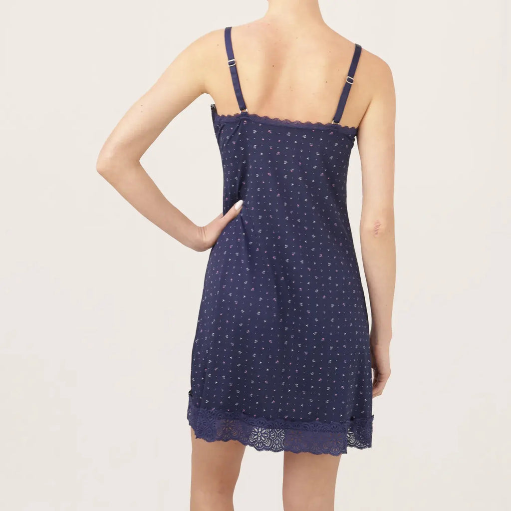 Pijama Camisón Bata C/encaje Para Mujer Sexybox Mod. 16203.1