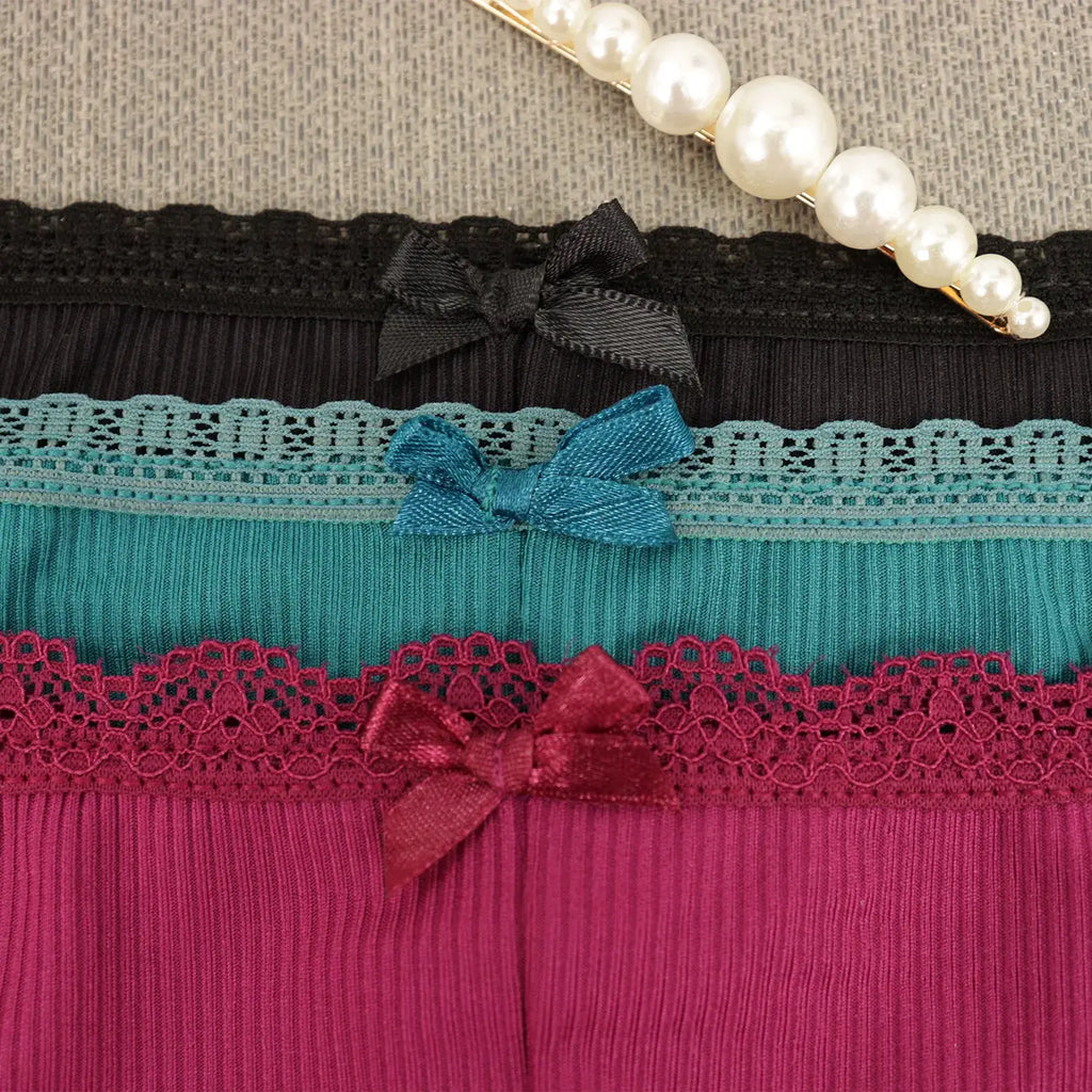 Paquete De 3 Bóxer Con Encaje Sexybox De Mujer Mod. 14598