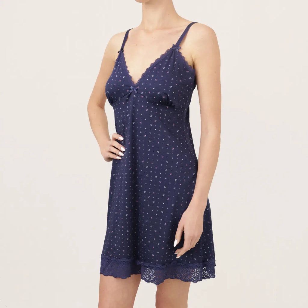 Pijama Camisón Bata C/encaje Para Mujer Sexybox Mod. 16203.1