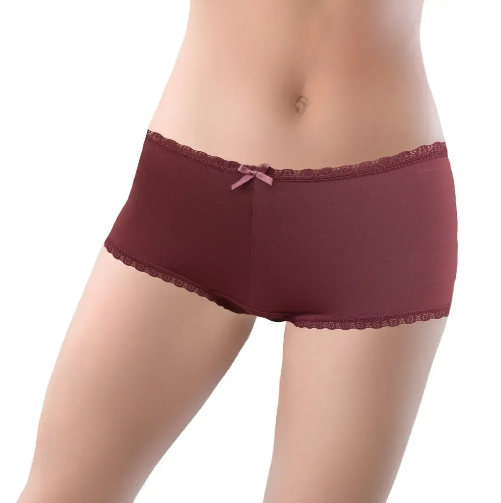 Set 5 Bóxer Suave Encaje Colores Varios Sexybox Mod. 21008