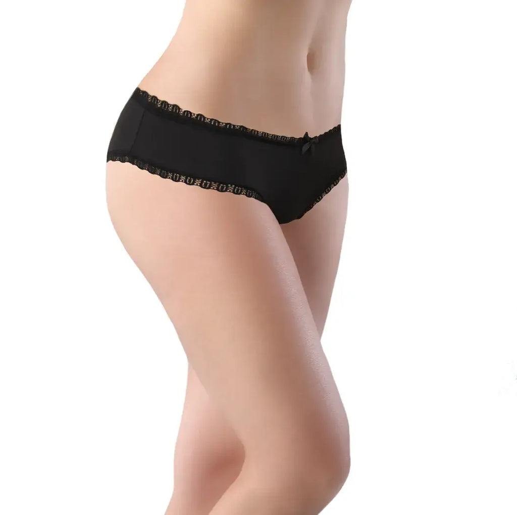 Paquete De 3 Calzones Bikini Con Encaje Sexybox Mod. 16646