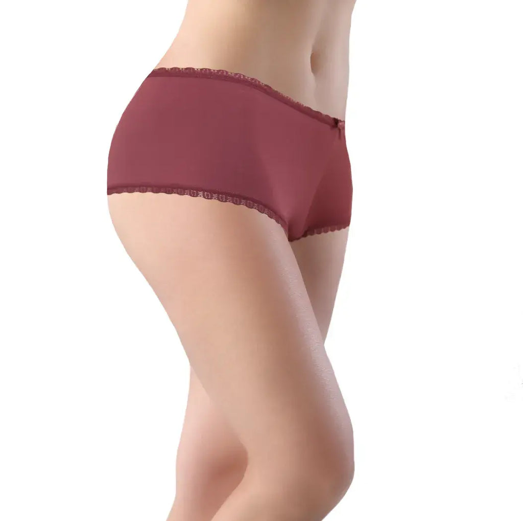 Set 5 Bóxer Suave Encaje Colores Varios Sexybox Mod. 21008