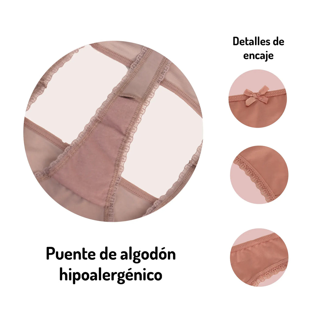 Set 3 Tangas De Encaje Delgado Sexybox Mod. 1418