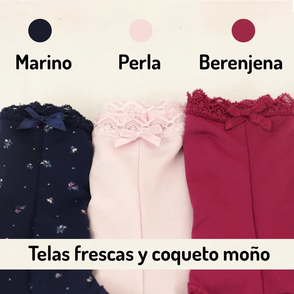 Set 3 Boxer Lencería Cintura Alta Sexybox Mod. 16012