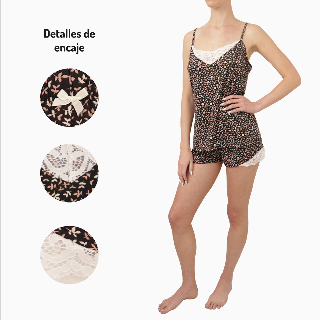 Pijama De Mujer Sexybox Conjunto De 2 Piezas Mod. 109