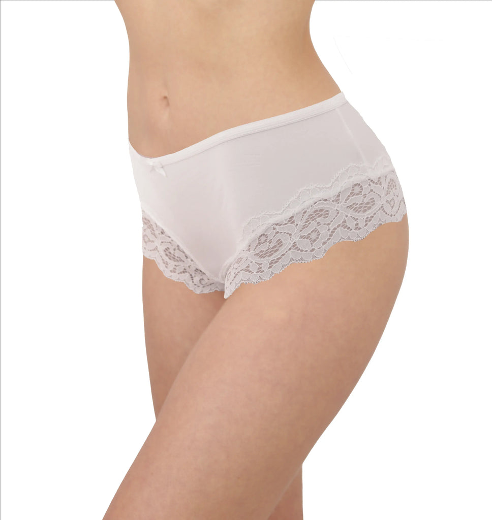 Set De 3 Pantaletas Tipo Boxer Con Encaje Sexy Mod. 14419