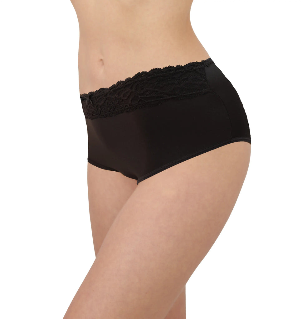 Set De 3 Pantaletas Cintura Alta Encaje Sexybox Mod. 16625