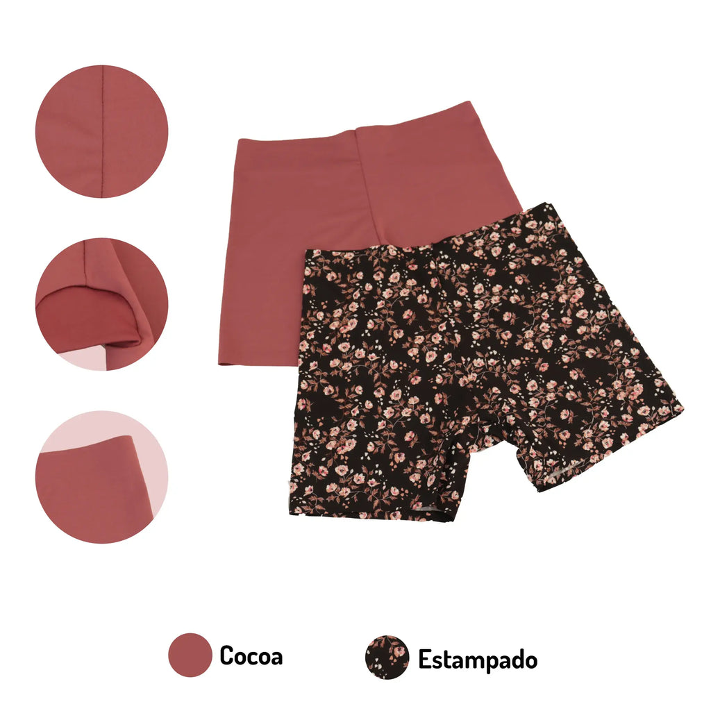 Bóxer Elástico SexyBox para mujer paquete de 2 piezas