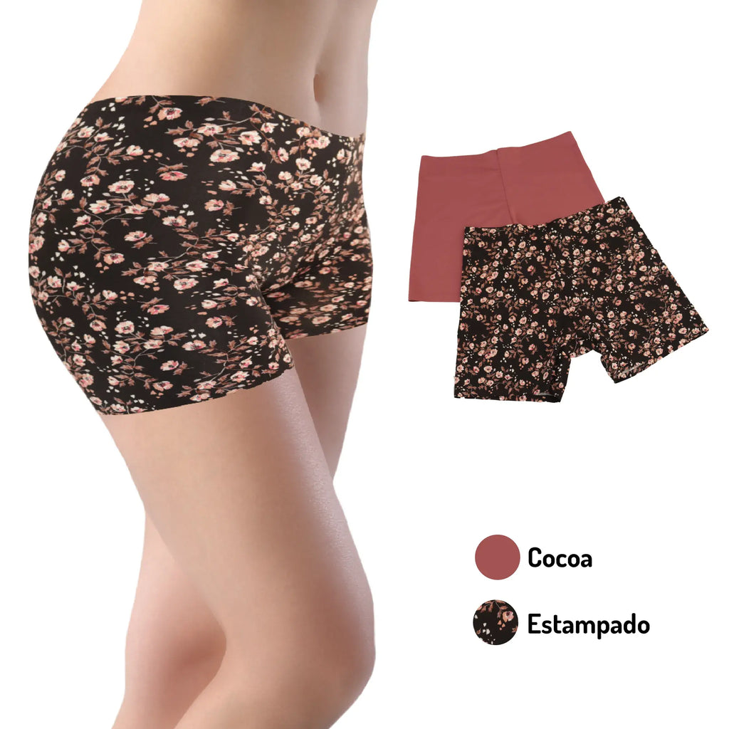 Bóxer Elástico SexyBox para mujer paquete de 2 piezas