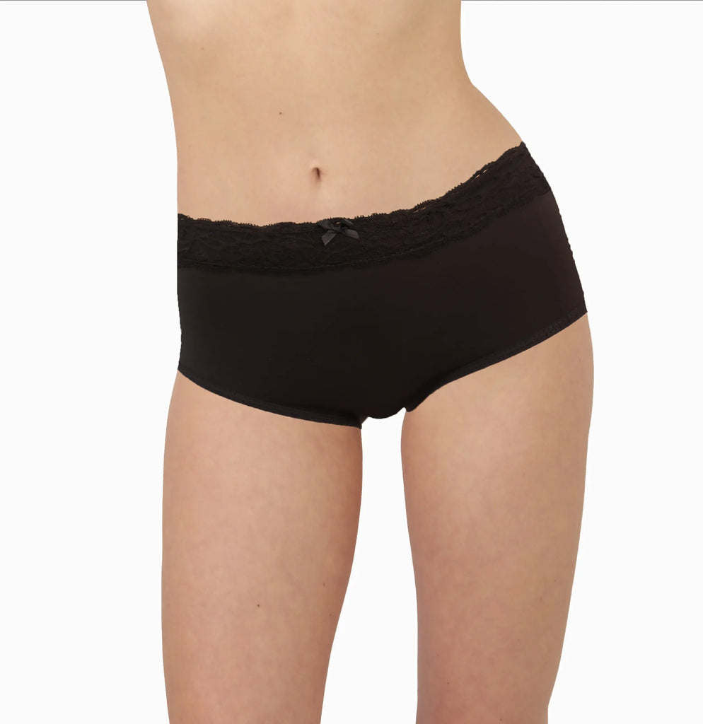 Set De 3 Pantaletas Cintura Alta Encaje Sexybox Mod. 16625