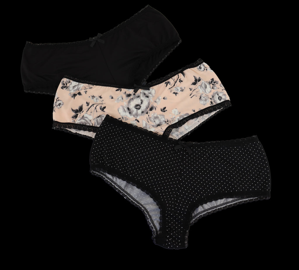 Paquete De 3 Pantaletas Tipo Bikini Sexybox Mod. 11715