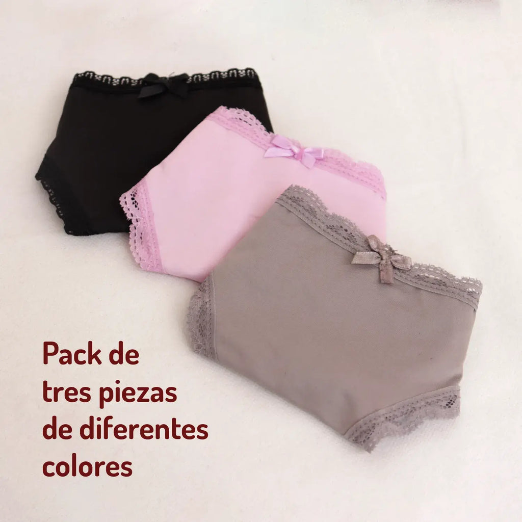Set 3 Tangas Colores Neutros Uso Diario Sexybox Mod. 16196