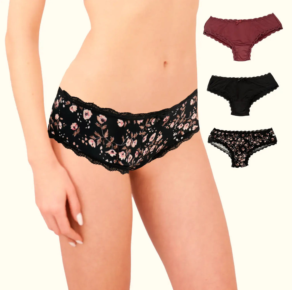 Set De 3 Pantaletas Boxer Estirables Sexybox Mod. 12911