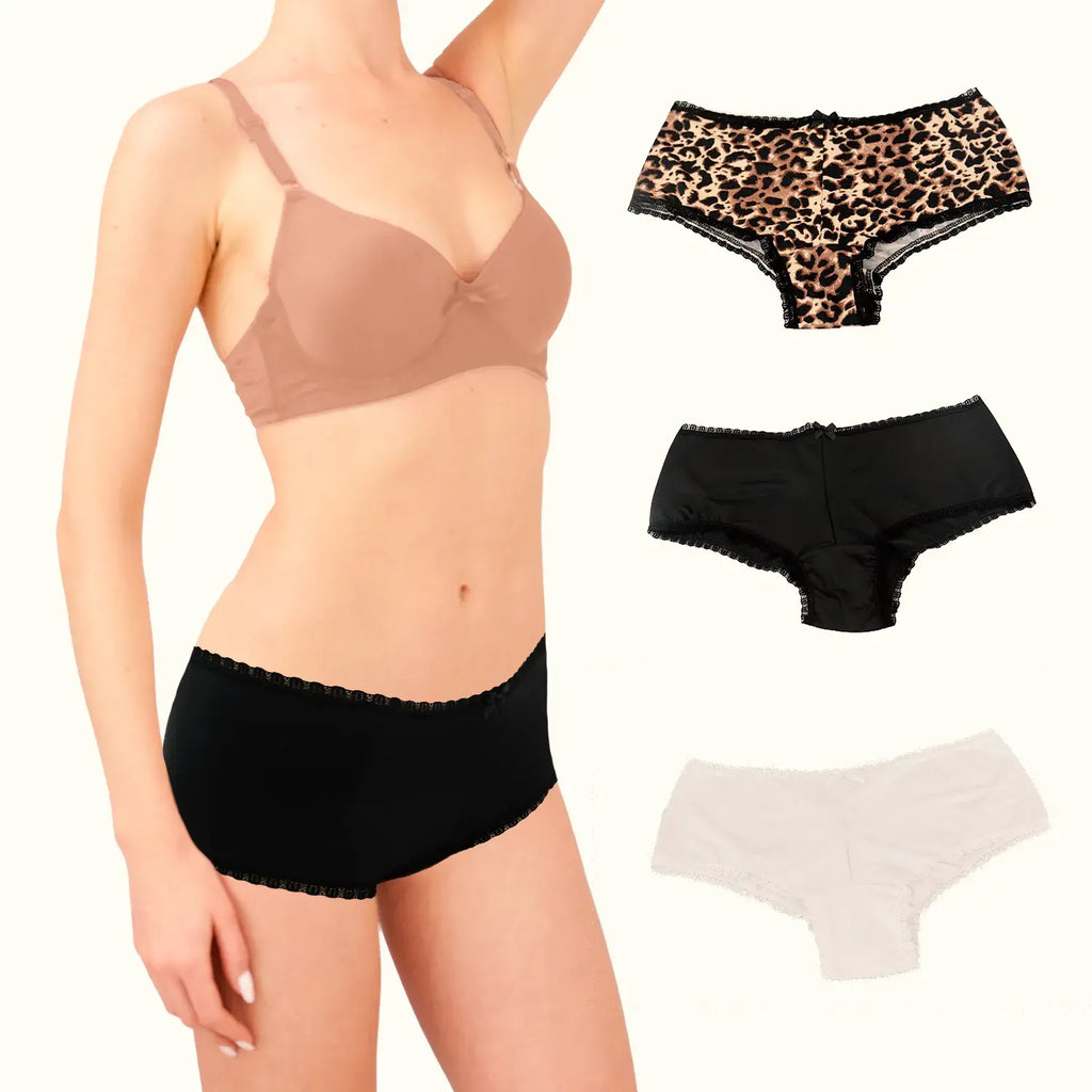 Pack De 3 Boxer Pantaleta Cintura Alta Sexybox Mod. 16048