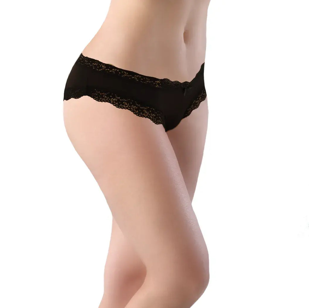 Paquete 3 Bikini Casual Colores Neutros Encaje Mod. 16609